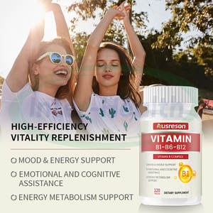 Ausreson Complexe De Vitamines <span class=keywords><strong>B</strong></span> Suplementos alimentares saudáveis Vitamina B1 B6 B12 <span class=keywords><strong>Complex</strong></span> Cápsulas - Product Image 2