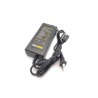 Adaptateur d'alimentation rond 12V 5A flambant neuf, connecteur 4 broches pour DVR avec double sortie de câble 60W DC