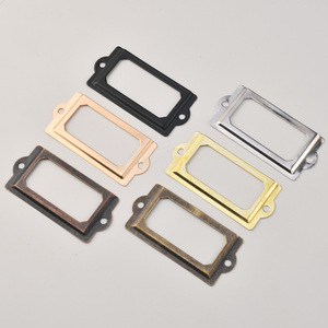 Metal <b>Frame</b> Rectangle 70x33mm Antique Bronze Red Bronze Yellow Bronze Silver <b>Black</b> Rose Gold Drawer Decoration Durable Plated - Product Image 1