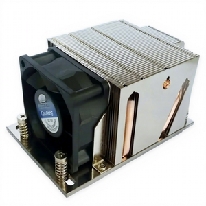 ฮีทซิงค์ระบายความร้อนเซิร์ฟเวอร์ 2U 235W TDP 4 ฮีทไปป์ สำหรับซีพียู EPYC ซ็อกเก็ต SP3 ฮีทซิงค์เซิร์ฟเวอร์ประสิทธิภาพสูง 2U ออกแบบมาเพื่อเซิร์ฟเวอร์ 2U และ Ab - Product Image 1