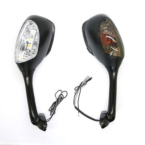 Rétroviseurs convexes à clignotants à LED pour rétroviseurs latéraux de moto 2006-2015 <span class=keywords><strong>GSXR</strong></span> <span class=keywords><strong>600</strong></span> 750 Matériau plastique - Product Image 2