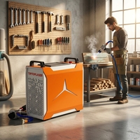 Machine de nettoyage laser pulsé portable 300W fiable à source laser JPT, refroidie par air, pour le décapage de la rouille et l'entretien des moules et outils