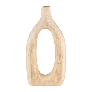 Vaso in Legno di Paulownia Intagliato per Arredamento Soggiorno, Vaso Casual per Fiori per Casa, Camera da Letto, Ufficio - Product Image 1
