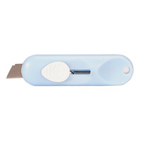 Couteau miniature de sécurité portable pour étudiants, outil artisanal en papier pour l'école, couteau de bureau miniature de dessin animé, multicolores
