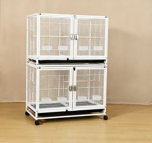Jaula Metálica para Pájaros, Jaula para Loros de Múltiples Niveles, Jaula Multifuncional para Mascotas de Uso Doméstico, Jaula de Cría de Tamaño Mediano y Grande para Periquitos - Product Image 6