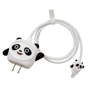 新型高品质PC材质充电器和手机线保护套 可爱丝带风格 可爱卡通设计 多彩USB - Product Image 2