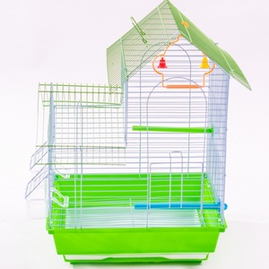 Jaula de Alambre Económica para Pájaros con Puerta de Alimentación y Base de Plástico para Aves Pequeñas, Fabricante de Casas para Mascotas - Product Image 2