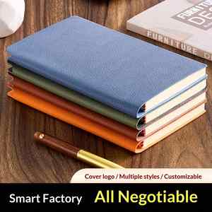 Carnet personnalisé A5/A6/A7 à couverture rigide en texture litchi, reliure cousue, 100 feuilles, pour étudiants, bureau, usage quotidien, créatif, voyage - Product Image 3