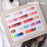 Lot de 1 kg de gel UV de construction en vrac, collection de gels dur professionnels, kit de vernis à ongles en gel, gel français non toxique, 108 couleurs