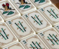 Jeu de Mahjong de Luxe OEM d'Usine de 160 Tuiles avec Table Pliante pour Jeux de Casino