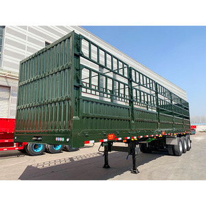 Nouvelle semi-remorque à ridelles <span class=keywords><strong>en</strong></span> acier de 13 m, 3 essieux, 60 tonnes, pour le transport de bétail - Product Image 4