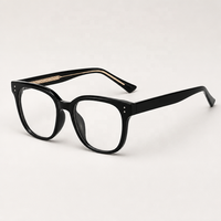 Lunettes d'ordinateur carrées classiques grises anti-lumière bleue, monture TR90, montures de lunettes en acétate, montures de lunettes de vue, vente en gros