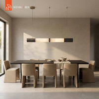 Lampe suspendue linéaire en travertin et albâtre espagnol pour salle à manger, villa