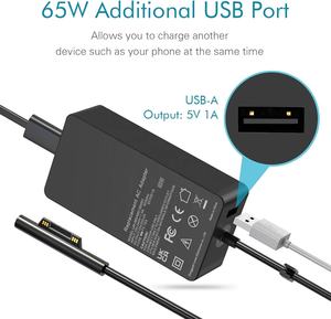 Adaptateur secteur 65W <span class=keywords><strong>Surface</strong></span> Pro 15V 4A PD <span class=keywords><strong>Chargeur</strong></span> avec port DC Compatible avec Microsoft <span class=keywords><strong>Surface</strong></span> Pro Laptop 5/4 <span class=keywords><strong>Surface</strong></span> <span class=keywords><strong>Book</strong></span> <span class=keywords><strong>3</strong></span> - Product Image 4
