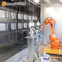 Attraktive Kuchen form Roboter Automatische Lackier linie Automatische elektro statische Pulver beschichtung linie Vorbehandlung ausrüstung