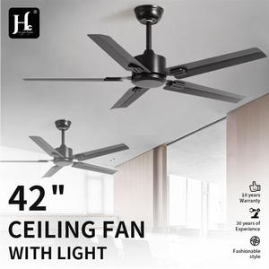 Ventilador de Techo Interior/Exterior de 52 Pulgadas con 5 Aspas y Motor de CC, 6 Velocidades, Control Remoto para Sala de Estar y Patios, Sin Luces - Product Image 2