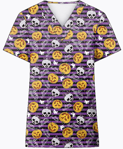 คุณภาพสูงขายส่งผู้หญิงขัดเครื่องแบบทางการแพทย์ขัดพยาบาล Tops <span class=keywords><strong>โรง</strong></span>งานลูกค้าพิมพ์ผ้าฝ้ายโพลีเอสเตอร์ขัด<span class=keywords><strong>ช</strong></span>ุด - Product Image 2