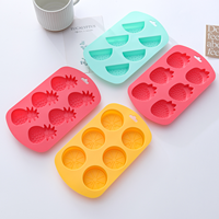 Pastèque Fraise Citron Ananas Fruits Tropicaux Formes Silicone Gâteau Au Chocolat Moule À Glace Fruits Plateaux À Glace