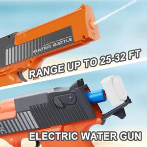 Электрический водяной пистолет, автоматический водяной пистолет для взрослых, супер-стрелялка, пистолет для распыления воды, 500 куб. см + 60 куб. см, большая емкость - Product Image 3