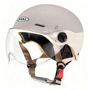 Casques de moto demi-face personnalisés pour scooter électrique, cyclomoteur et vélo – <span class=keywords><strong>Casque</strong></span> de moto ouvert pour hommes et femmes - Product Image 1