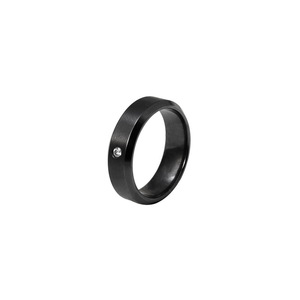 Pure <b>Titanium</b> <b>Ring</b> Men's Simple Diamond Flat Band Everyday Wear Geometric Design Jewelry - Product Image 5