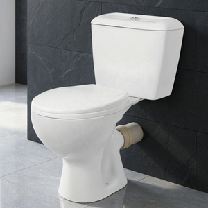 White Color Ceramic Sanitary Ware Two Piece Toilet Set European Style Washdown Bathroom Commode - Product Image 2