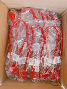 Lucchetto a Cavo Antifurto Impermeabile Rosso/Nero, Corda di Sicurezza da 15 Pollici, Lucchetto per Armi con <span class=keywords><strong>Chiave</strong></span> - Product Image 3