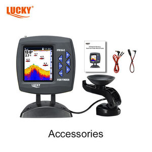 เครื่องหาปลา Lucky FF918CS T หน้าจอสี แบบมีสาย ระยะตรวจจับ 0.6 ม. ถึง 183 ม. ความถี่ 200kHz ใช้ไฟ DC 10V 18V - Product Image 2