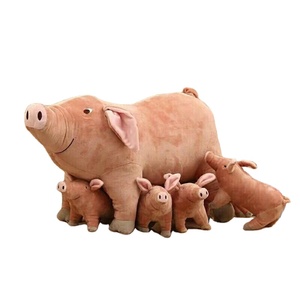 Peluche <span class=keywords><strong>Cochon</strong></span> Super Douce, Adorable Poupée en Tissu de Simulation pour Anniversaire de Fille, Jouet en Peluche <span class=keywords><strong>Cochon</strong></span> <span class=keywords><strong>Papa</strong></span> pour Enfants, Technique Lavée - Product Image 1