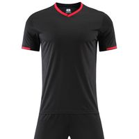 Maillot de football unisexe à col en V, respirant et à séchage rapide, avec poches, pour adultes – Tenue d'équipe populaire