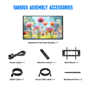 หน้าจออินเทอร์แอคทีฟขนาด 65 นิ้ว พร้อมจัดส่ง จอ LCD สำหรับ<span class=keywords><strong>เขียน</strong></span>สำหรับโรงเรียน  ฟังก์ชัน AI 4K  หน้าจอแอนดรอยด์พร้อมระบบสัมผัสสำหรับการประชุม - Product Image 2