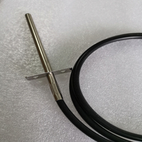 Sensor de Temperatura Digital para Horno PT1000, Termostato de Control, Sensor de Temperatura RTD de 2 Cables con Funda de Silicona