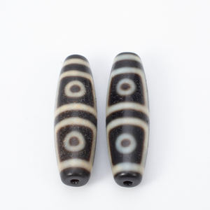 Commercio all'ingrosso di massa tibetano branello allentato nero e <span class=keywords><strong>marrone</strong></span> naturale dzi perle di <span class=keywords><strong>agata</strong></span> - Product Image 3