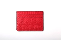 Portefeuille en cuir de conception de logo personnalisé de porte-cartes professionnel en peau de python pour hommes et femmes