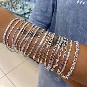 Bracelet Charms Wholesale Blank Sterling 925 Silver Jewelry <b>for</b> <b>Men</b> Cuff <b>Bangle</b> Vintage <b>Mens</b> Pulseras Charms <b>for</b> Bracelets Bulk - Product Image 1