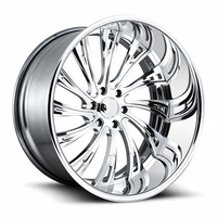 Rines de Aleación Forjados de Lujo en Dorado, de 2 Piezas, con Diseño Cóncavo Profundo, de 18-24 Pulgadas, Personalizados con 4-6 Orificios para Autos Jeep Tuning
