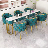 Offre Spéciale Nouveau Style Ensemble Table et Chaise de Manucure Multi-fonctions pour Salon de Beauté