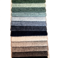 Tissu en polyester 100 % imitation fourrure de lapin Rex coupée, pour ameublement de canapé, vente en gros de textiles de maison