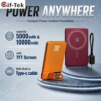 Chargeur sans fil portable haute performance 20W à charge rapide avec Type-C pour téléphone portable, ordinateur portable, montre connectée, protection OVP