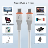 Câble de charge rapide USB-C vers USB-C 1M PD 60W 100W pour téléphones HUAWEI XIAOMI, compatible OEM/ODM, pour transfert de données et charge rapide