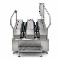 Lave-chaussures automatique professionnel Topwing avec barrières de sécurité intégrées, système d'alarme de niveau chimique, puissance 900W, garantie 1 an