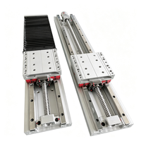 Module linéaire à vis à billes robuste de 120 mm avec soufflet de protection anti-poussière, actionneur linéaire CNC pour automatisation de portique