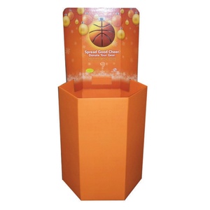 ชั้นวางแสดงสินค้าแบบพับได้รูปทรงสี่เหลี่ยม ทำจากกระดาษลูกฟูก สำหรับโฆษณาและโปรโมชั่นในร้านค้า สามารถนำกลับมาใช้ใหม่ได้ - Product Image 2