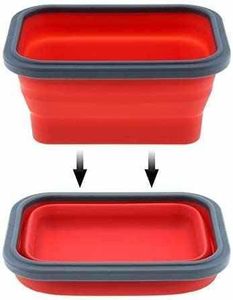 4PCS Eco-Friendly Heat Resistant Silicone Collapsible Airtight Lunch <b>Boxes</b> Vacuum Seal Lids Freezer Microwavable Food <b>Storage</b> - Product Image 1