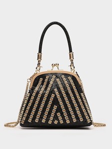 2026 New Fashion Luxury Diamond Evening Bag Handmade Diamond Bucket Bags Rhinestone Purse Handbag for Women with Chain Strap - Product Image 4