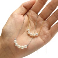 Collier de clavicule en perles d'eau douce naturelles à haute brillance, plaqué or 14 carats, bijoux de luxe mignons pour femmes