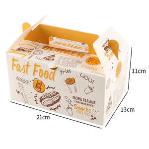 Fast Food Chicken <b>Box</b> 21x13x11cm Recyclable Takeaway Packaging - Product Image 1