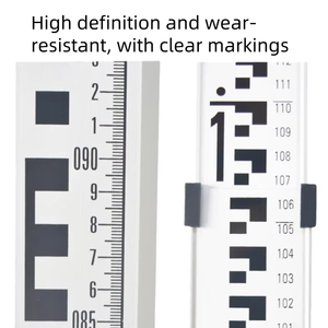 Regla telescópica de aluminio de doble cara engrosada de alta calidad, varilla de nivel recta de 3M-8.5M, instrumentos de medición OEM - Product Image 5