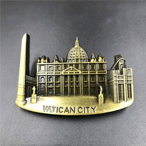 Adesivo per frigorifero in metallo 3D di alta qualità diversi paesi di architettura di <span class=keywords><strong>città</strong></span> di viaggio magneti per frigo in metallo prodotto artigianale - Product Image 3