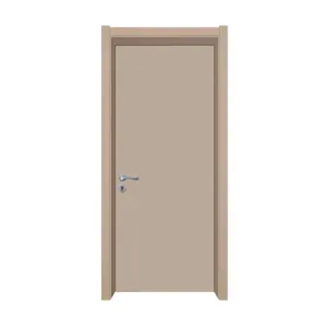 Latest Design Price Doors Plywood Single Leaf Timber Wooden Manual Flush Door For livingroom